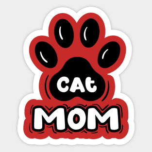 Cat Mom Sticker